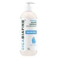 Cicabiafine Baume Surgras 1000mL - Hydratation Profonde Peau Sèche