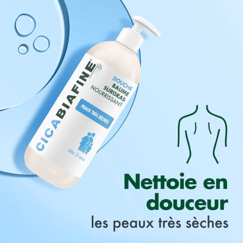Cicabiafine Baume Surgras 1000mL - Hydratation Profonde Peau Sèche