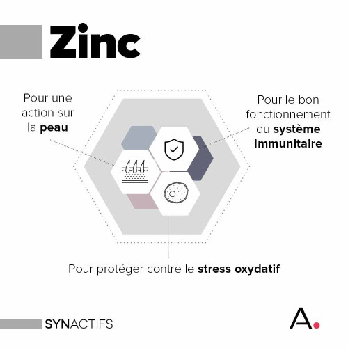 ARAGAN Synactifs Zinc Actifs 60 gélules - Soutien Immunitaire