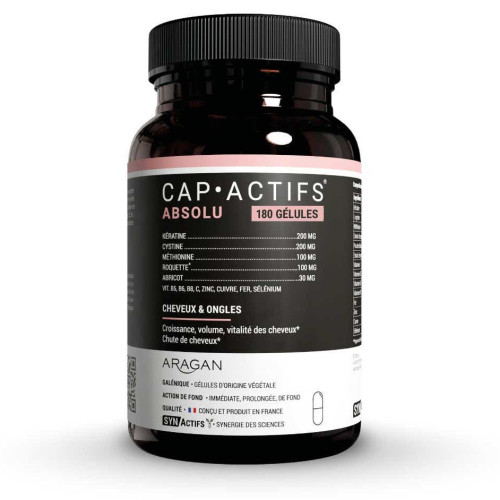 ARAGAN Synactifs CapActifs Absolu 180 Gélules - Pousse Cheveux Ongles