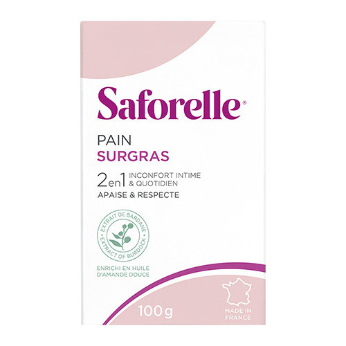 Saforelle Pain Surgras 100g - Douceur et Anti-Irritation