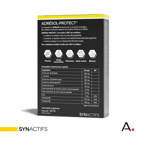 Aragan Synactifs Adresol Protect 30 Gélules - Booste Énergie