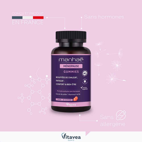 Manhaé Ménopause 60 Gummies - Confort et Bien-être