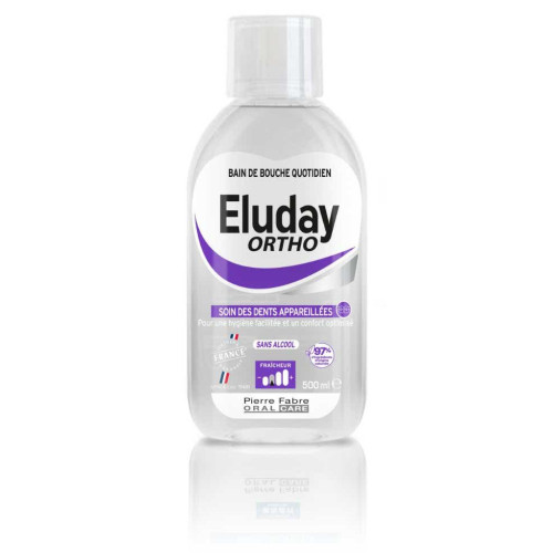 Eluday Ortho 500ml: Soin Anti-Plaque pour Appareils Orthodontiques