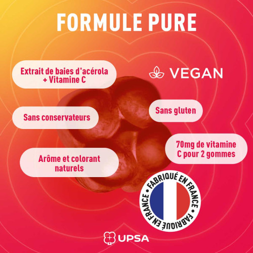 UPSA Vitalité Acérola C Kids 60 Gummies - Boost Immunité