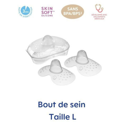 MAM Bouts de Sein Silicone Taille L Kit - Douceur Extrême