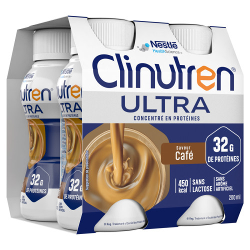 NestléHealthScience Clinutren Ultra Café 4x200mL - Nutrition Clinique