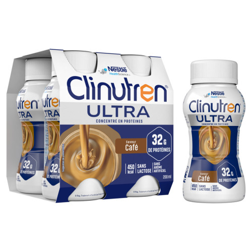 NestléHealthScience Clinutren Ultra Café 4x200mL - Nutrition Clinique