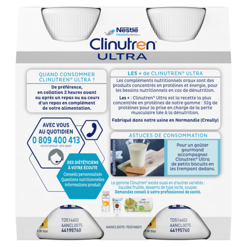 NestléHealthScience Clinutren Ultra Café 4x200mL - Nutrition Clinique
