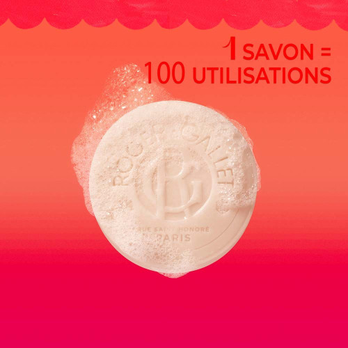 Savon Gingembre Rouge ROGER & GALLET 100g - Fraîcheur et Douceur