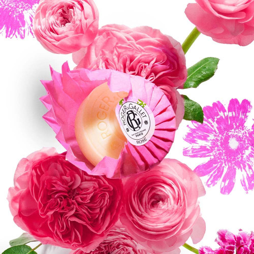 Savon Bienfaisant Rose Roger & Gallet 100g - Apaisant et Naturel
