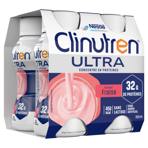 NestléHealthScience Clinutren Ultra Fraise 800ml - Contre Dénutrition