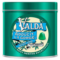 Valda Gommes Menthe Eucalyptus 140g - Adoucit la Gorge