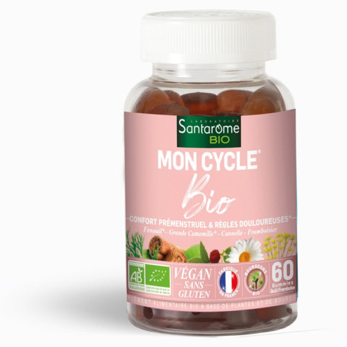 Santarome Mon Cycle Bio Gummies 60 - Confort Menstruel et Relaxation