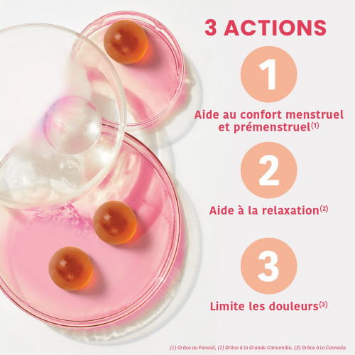 Santarome Mon Cycle Bio Gummies 60 - Confort Menstruel et Relaxation