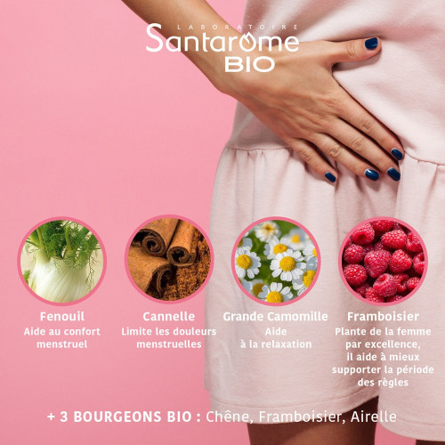 Santarome Mon Cycle Bio Gummies 60 - Confort Menstruel et Relaxation