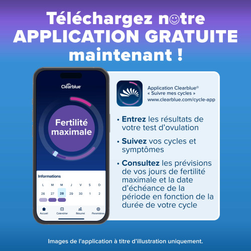Clearblue Test Ovulation Digital 20 unités, Détection Fertilité