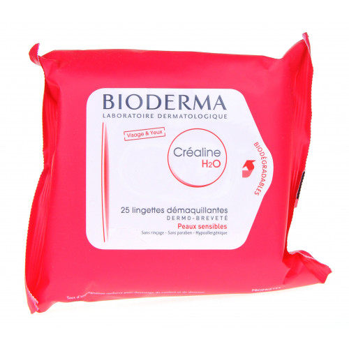 BIODERMA Créaline H2O - Lingettes Dermatologiques Démaquillantes-7067