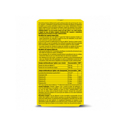 PhytoResearch ControlStérol 60 gélules - Régule cholestérol