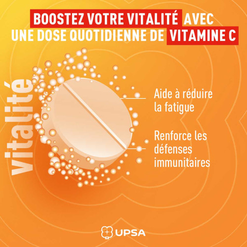 UPSA Vitalité Vitamine C 1000mg 20 Comprimés - Boost Immunité