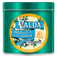 Valda Gommes Miel Citron 140g - Adoucit la gorge, sans sucre
