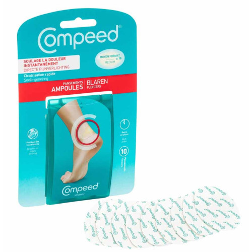 Compeed Pansements Ampoules 10 pièces - Cicatrisation Rapide