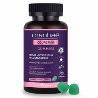 Manhaé 60 Gummies Coupe Faim - Contrôle Appétit et Réduit Grignotage
