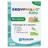Nutergia Microbiote Baby 10ml: Soutien Immunitaire Dès 1 Mois