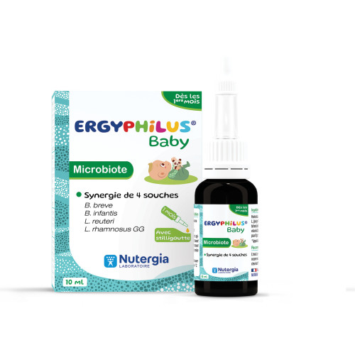 Nutergia Microbiote Baby 10ml: Soutien Immunitaire Dès 1 Mois