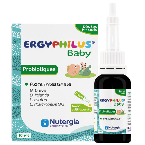 Nutergia Microbiote Baby 10ml: Soutien Immunitaire Dès 1 Mois