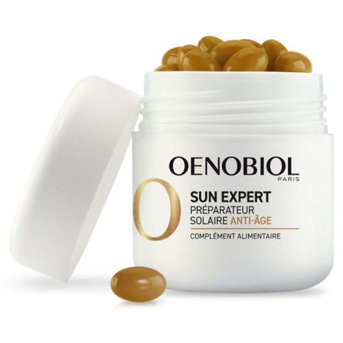 Oenobiol Préparateur Solaire Anti-âge 30 Capsules - Hâle Éclatant