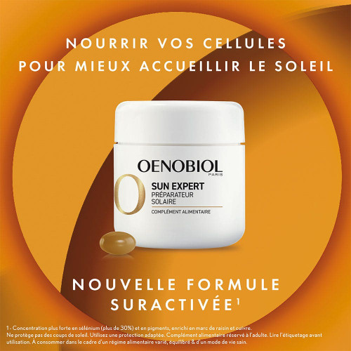 Oenobiol Préparateur Solaire 30 Capsules - Hâle Intense
