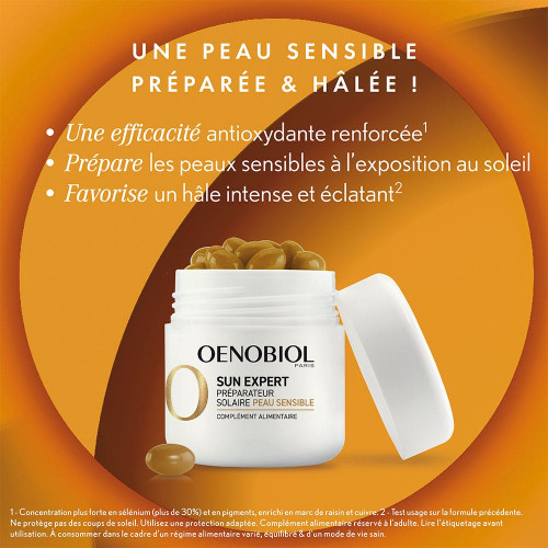Oenobiol Sun Expert 30 Capsules - Prépare Peaux Sensibles