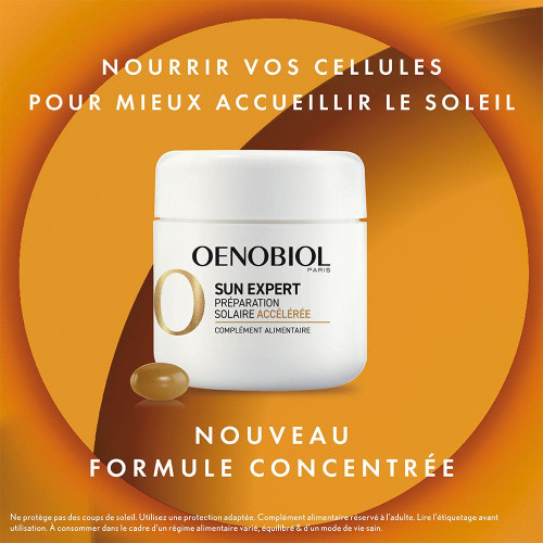 Oenobiol Sun Expert 15 Capsules - Préparation Solaire Accélérée
