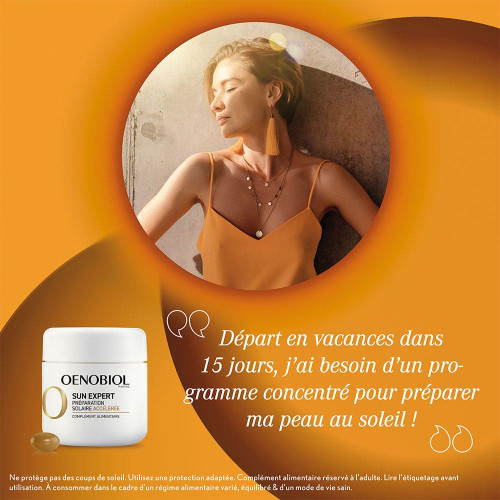 Oenobiol Sun Expert 15 Capsules - Préparation Solaire Accélérée