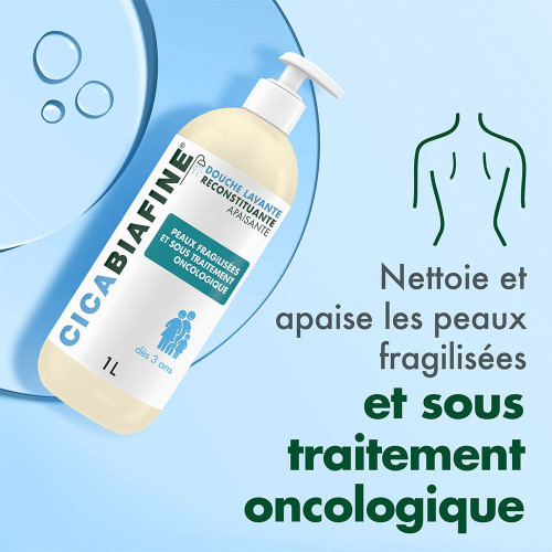 Cicabiafine Douche Lavante Apaisante 1L - Soin Peaux Fragilisées