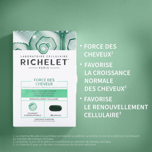 Richelet Force Cheveux 30 Capsules - Beauté et Vitalité Capillaire