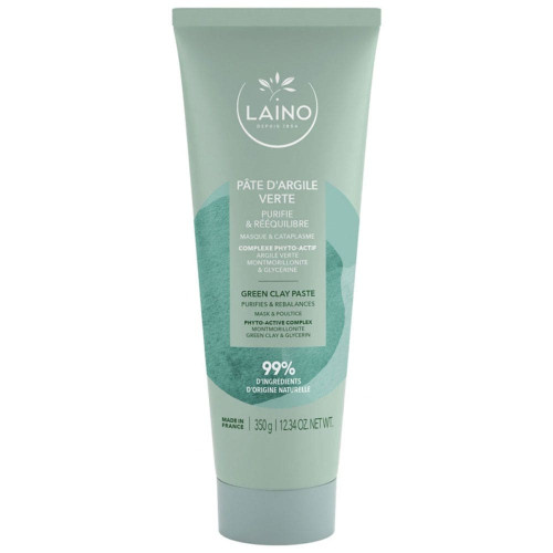 Laino Pâte d'Argile Verte 350g - Purifie et Rééquilibre