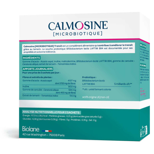LAUDAVIE Calmosine Transit 20 Sachets - Probiotiques pour Transit