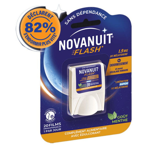 Novanuit Flash SANOFI 20 Films - Sommeil rapide sans dépendance