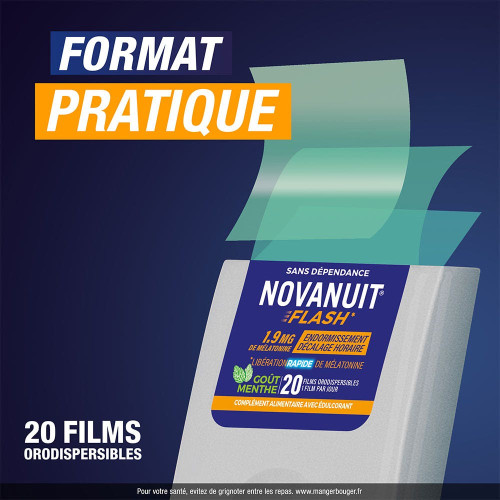 Novanuit Flash SANOFI 20 Films - Sommeil rapide sans dépendance
