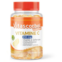 Vitascorbol Gommes Vitamine C 45 gommes - fatigue et système immunitaire
