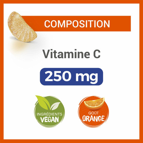 Vitascorbol Gommes Vitamine C 45 gommes - fatigue et système immunitaire