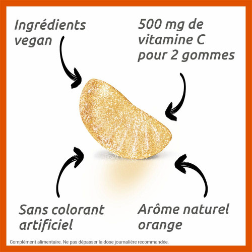 Vitascorbol Gommes Vitamine C 45 gommes - fatigue et système immunitaire