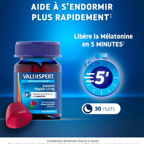 Sommeil Rapide 1,9 mg 30 Gommes