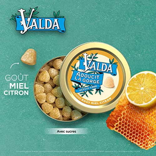Valda Gommes Goût Miel Citron 140 g