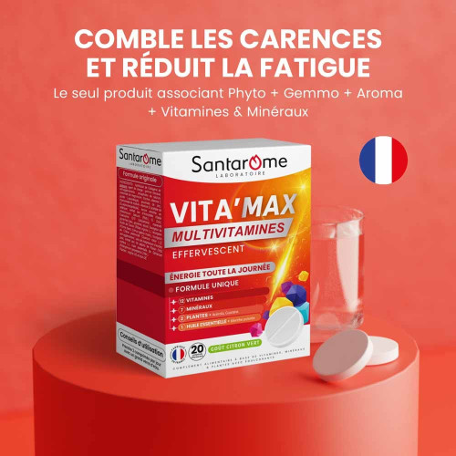 Vita'Max Multivitamines 20 Comprimés Effervescents