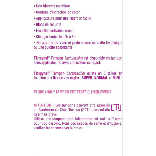Saforelle Florgynal Tampon Compact 9 Mini