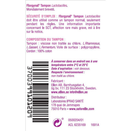 Saforelle Florgynal Tampon Compact 9 Mini