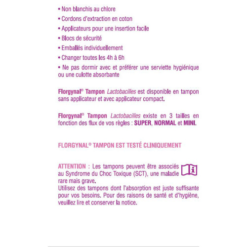 Saforelle Florgynal Tampon Applicateur Compact 9 Normal